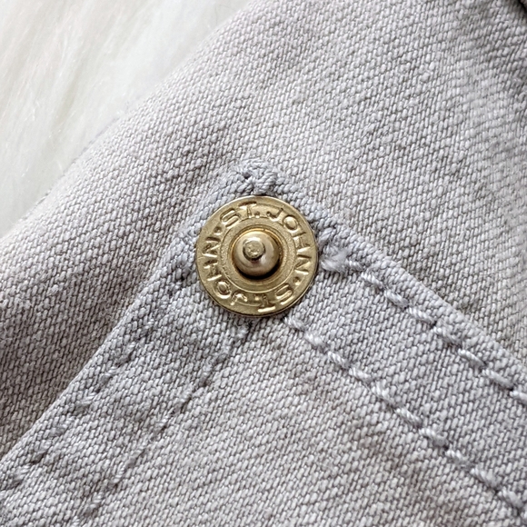 St. John Light Gray Straight Leg Cropped Jeans | Size 4 - Picture 7 of 9